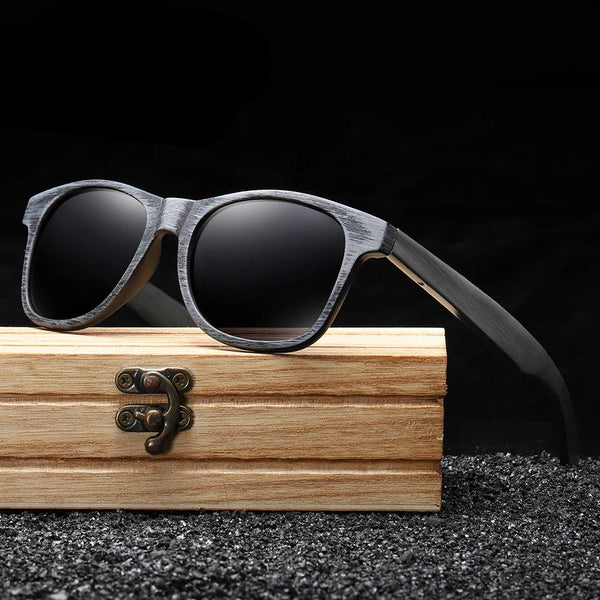 Handmade Bamboo and Polarized Wood Sunglasses Men's