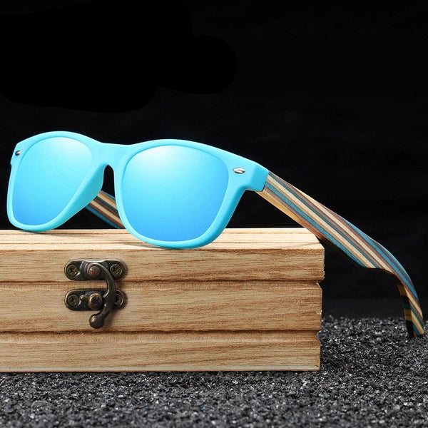 GM Festival Wooden Temples Kids Sunglasses