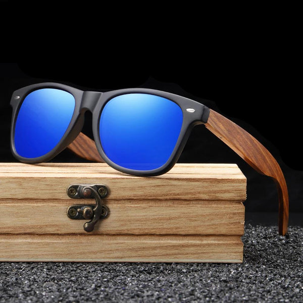 Real Zebra Wood Sunglasses Polarized