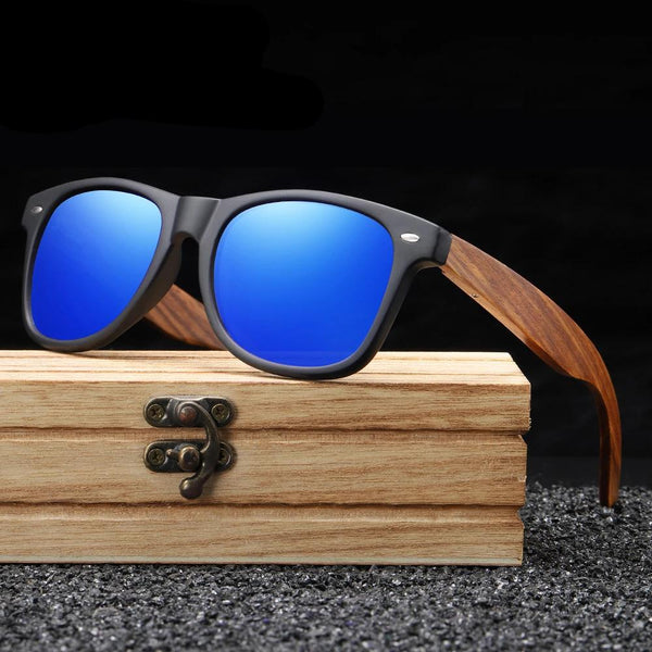 Real Zebra Wood Sunglasses Polarized