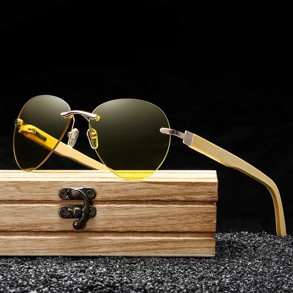 Anti Blue Light Blocking and UV400 Radiation Goggles Spectacles Wooden Glasses