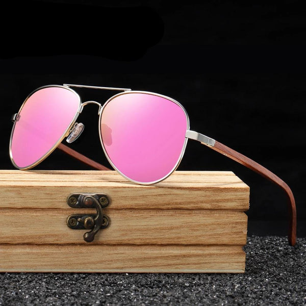 Sun Glasses for Women Red Wood