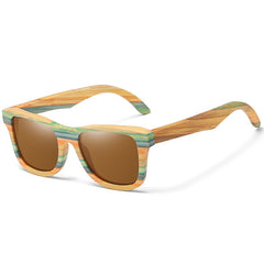 GM Fashion Skateboard Wood Bamboo Sunglasses Polarized