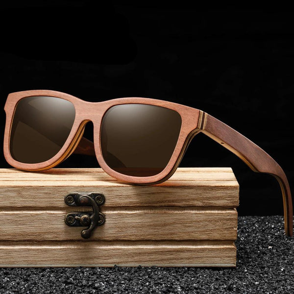 Wood Sunglasses polarized Brown