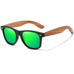 Real Zebra Wood Sunglasses Polarized