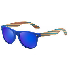 Wooden Sunglasses Handmade PC Frame With Wooden Temples Polarized
