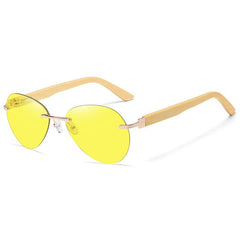 Anti Blue Light Blocking and UV400 Radiation Goggles Spectacles Wooden Glasses